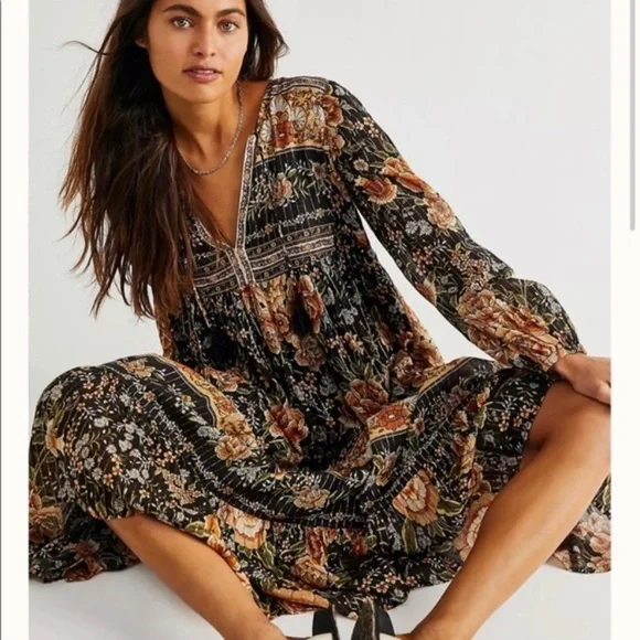 🆕✨ SPELL & THE GYPSY COLLECTIVE MYSTIC BOHO MIDI NIGHTFALL - Picture 6 of 6